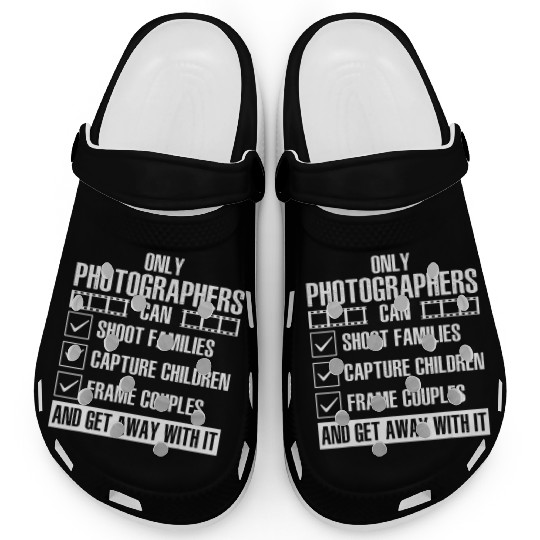 Cool Photographer Art Photography Camera Lover Clogs