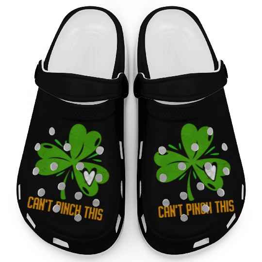 Can't Pinch this Shamrock St. Patrick's Day Clogs