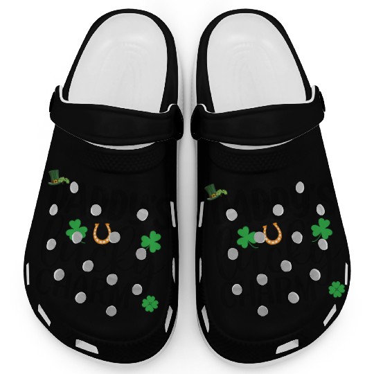 Daddy's Lucky Charm St. Patrick's Day Kids Boy Gir Clogs