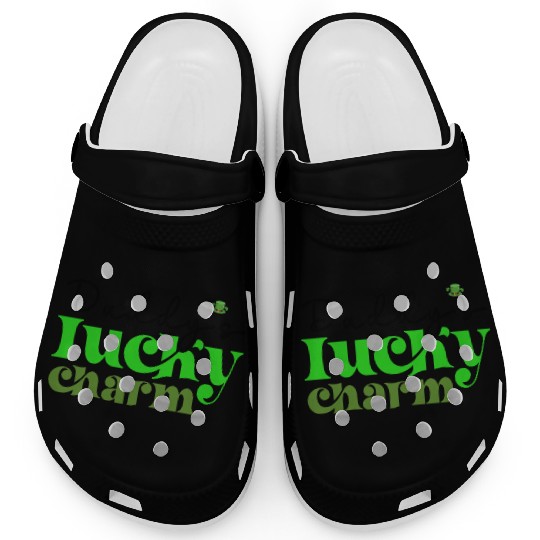 Daddy's Lucky Charm St. Patrick's Day Kids Boy Clogs