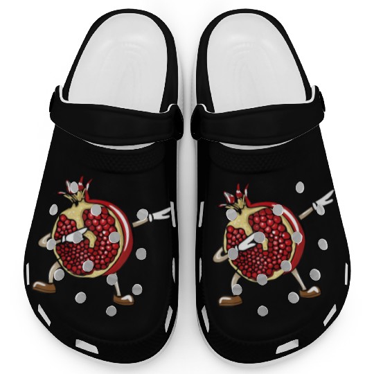 Funny Dabbing Pomegranate Lover Fruit Love Clogs