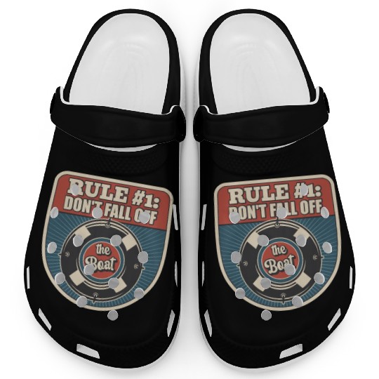 Don't Fall Off The Boat Funny Sailing Clogs