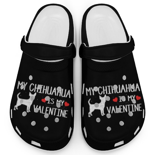 Cute Heart Dog Lover My Chihuahua Clogs