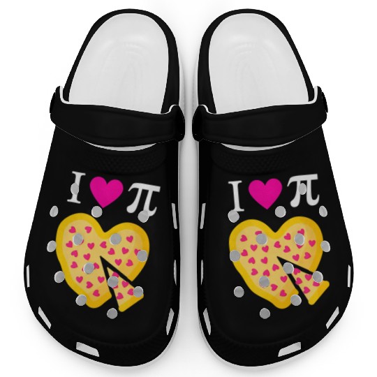 I Love Pi Pizza Math Teacher Clogs