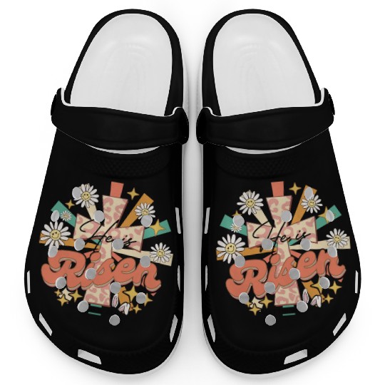 He is risen Mathew 28:06 Clogs