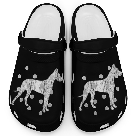 Great Dane Dog Owner Gift Vintage Animal Clogs