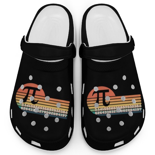 Retro Pi Number Clogs & Gifts For Math Teacher