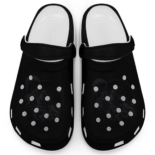 Stay Wild Moon Child Wolf Howling at Moon Goddess Clogs