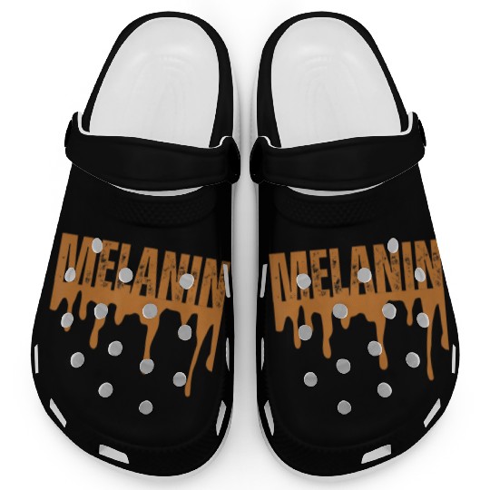 Drippin Melanin Black Pride Clogs