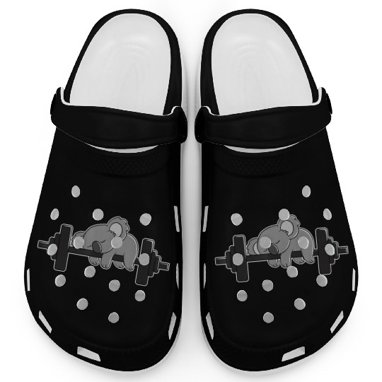 Koala Bear Workout and Weight Lifting Gym Animal Clogs