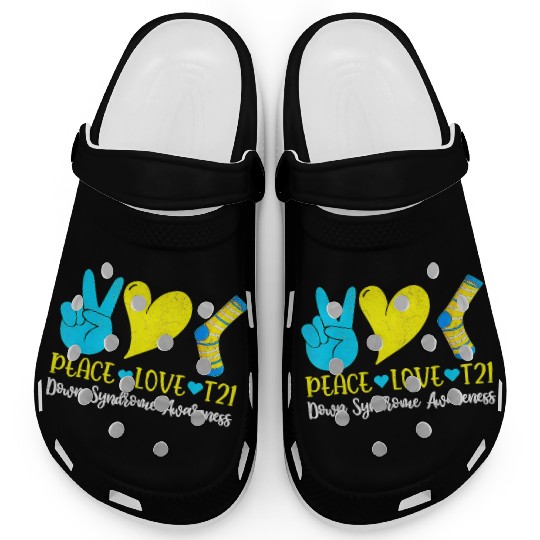 Hand Print Socks World Down Syndrome Awareness Day Clogs