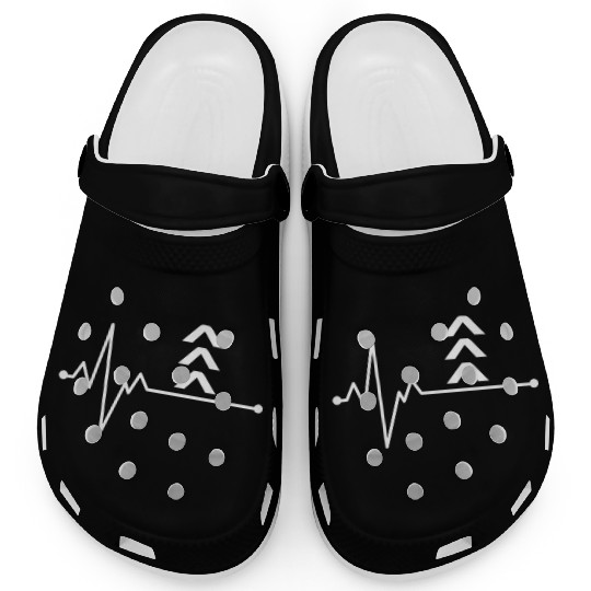 Heart beat down syndrome Awareness down right perf Clogs