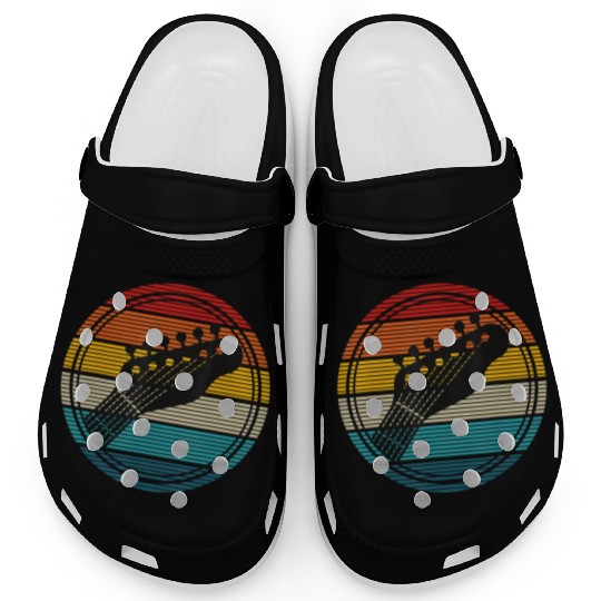 Bass Guitar Vintage Retro Funny Bass Player Bassis Clogs