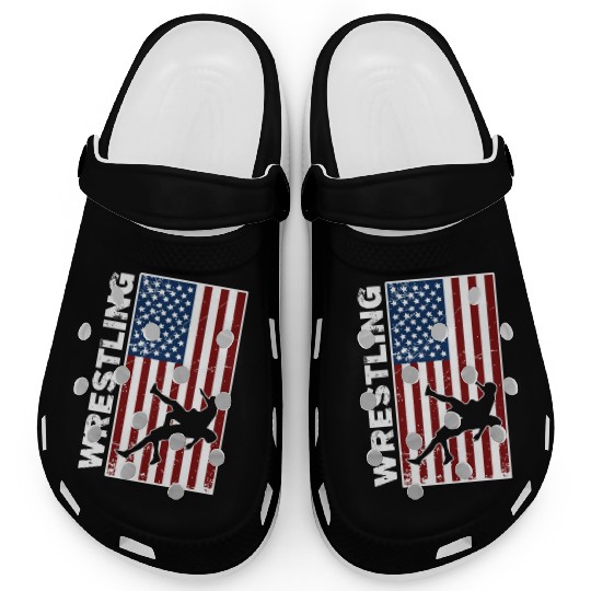 USA Flag Wrestling American Flag Wrestling Clogs