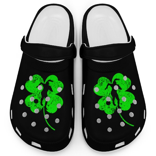 Soccer St. Patrick's day shamrock Clogs