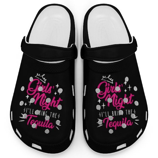Girls night out I bring the tequila Spring Break Clogs
