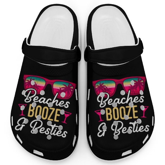 Beaches Booze Besties 2023 Holiday Spring Break Clogs