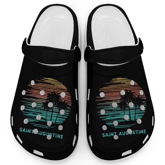 Saint Augustine Florida Cool Souvenir Vacation Clogs