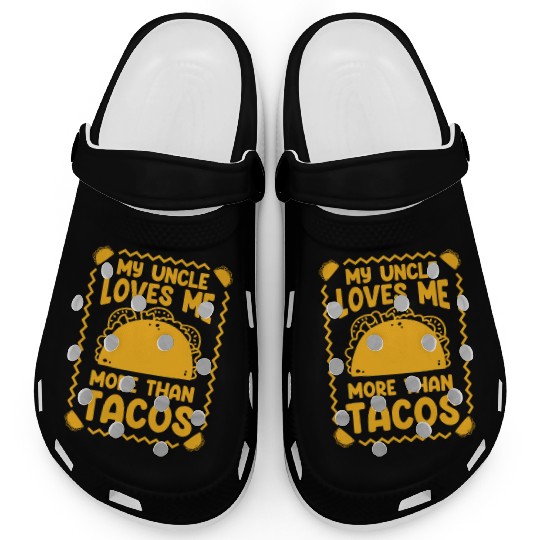 Tacos Mexican Foodie Burrito Nacho Clogs