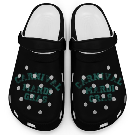 Mardi Gras Carnival Fiesta Party Louisiana New Orl Clogs