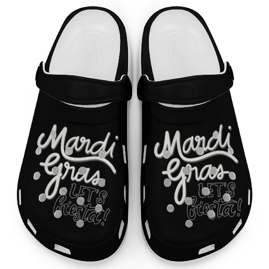 Mardi Gras Carnival Fiesta Party Louisiana New Orl Clogs