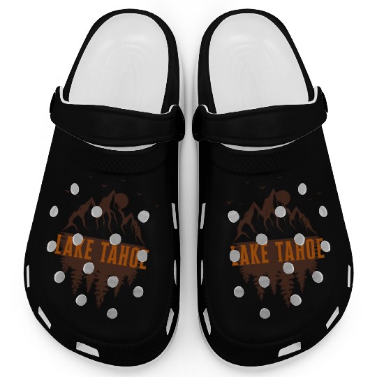 lake tahoe retro mountain Clogs