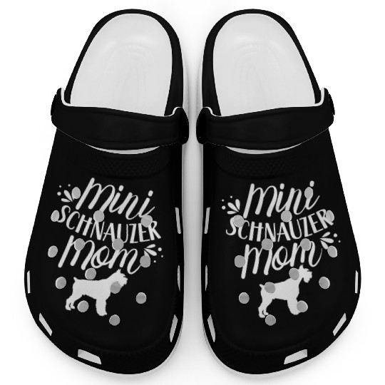 Mini Schnauzer Mom Girl Dog Schnauzers Pet Clogs