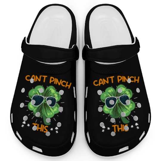 Can't Pinch this Shamrock St. Patrick's Day Clogs