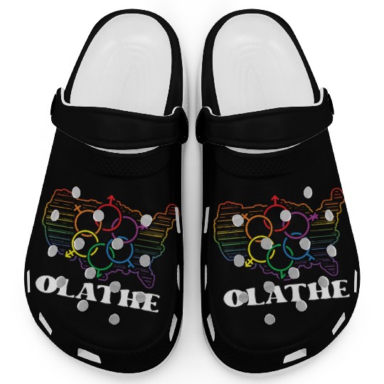 Olathe Pride Month Pride Flag LGBT Community LGBTQ Clogs