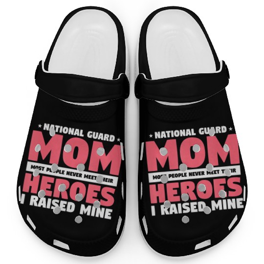 National Guard Mom Lovely Mother Family Military Clogs