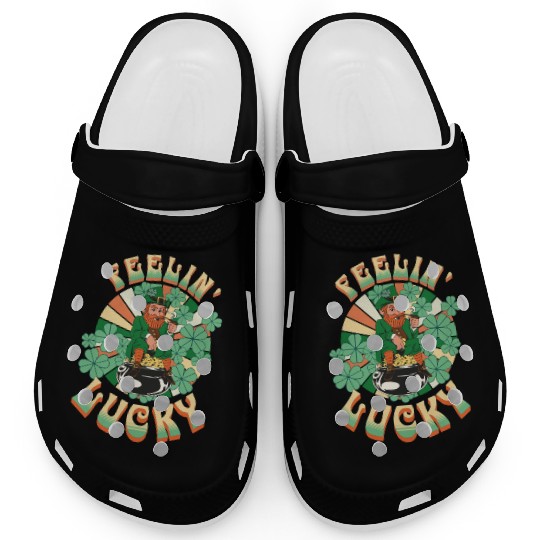 Feeling Lucky Groovie Leprachaun St. Patricks Day Clogs