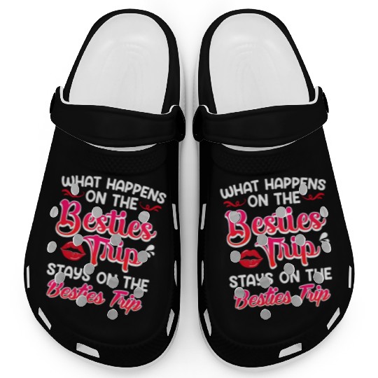 Besties Trip Friends Summer Vacation Spring Break Clogs