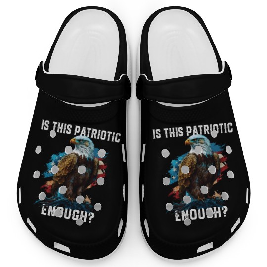 Is This Patriotic Enough American Bald Eagle Clogs