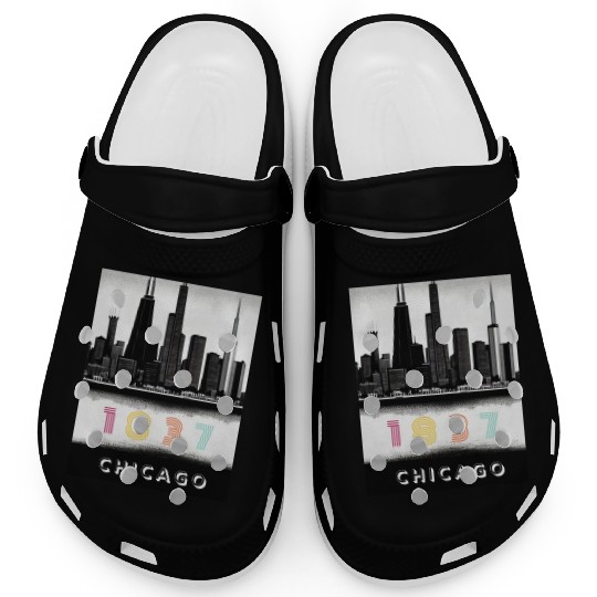 Chicago Skyline Clogs