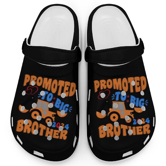 Promoted to Big Brother - New Baby Announcement Clogs