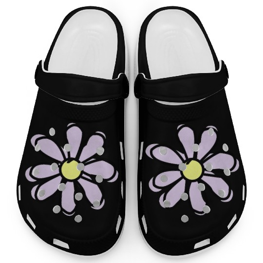 Lavender Flower Clogs