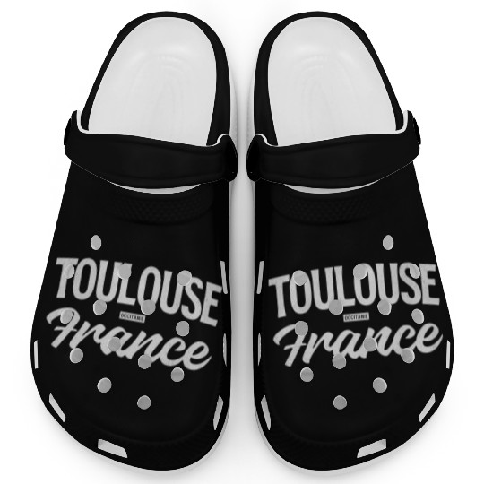 Toulouse France Retro Typeface Clogs