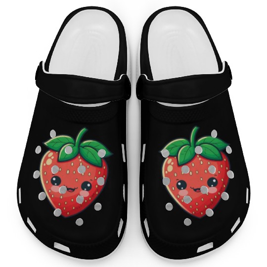 Cute Kawaii Strawberry Fruit Grower Farm Clogs