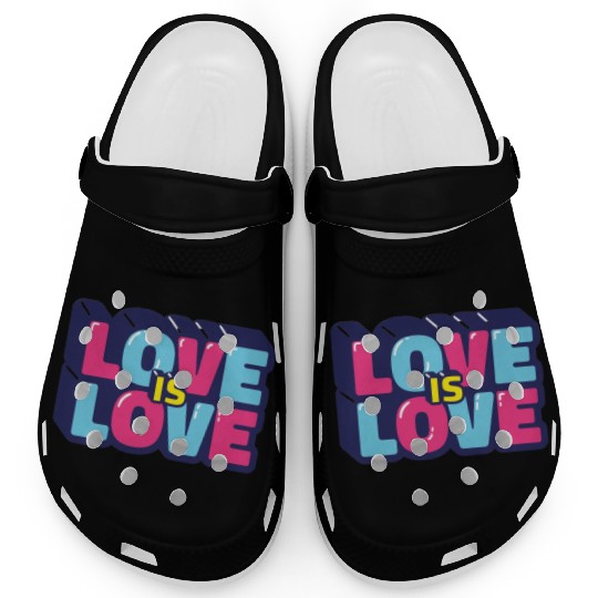 Love is love retro Clogs