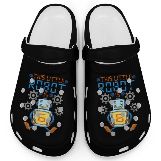 Robot Birthday Outfit Boy 6th Robot Birthday Party Clogs