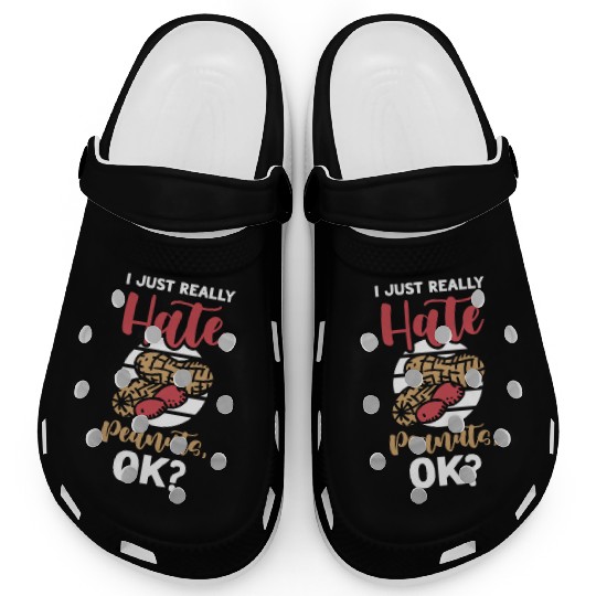 I Just Really Hate Peanuts Peanut Allergic Clogs