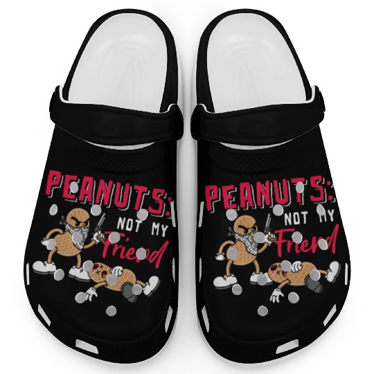 Peanuts Not My Friend Peanut Allergic Clogs