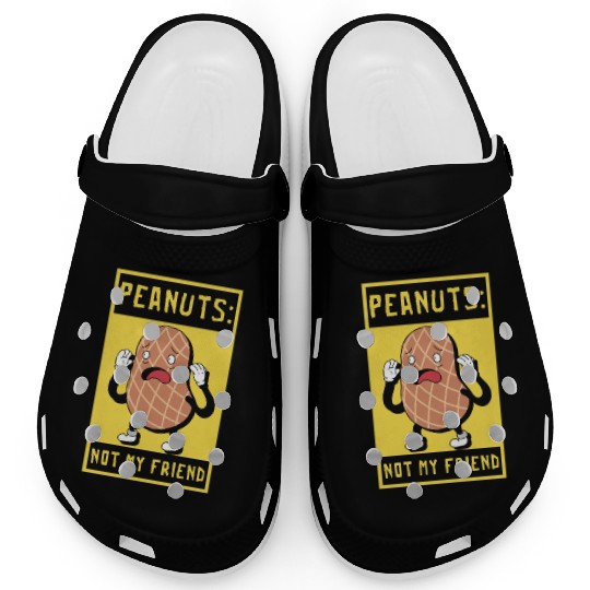 Peanuts Not My Friend Peanut Allergic Clogs