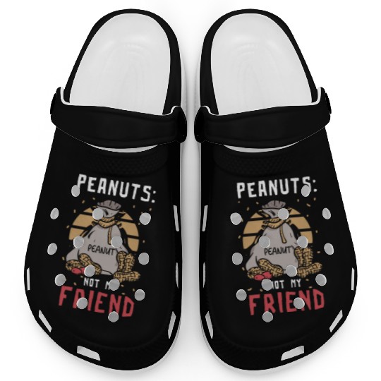 Peanuts Not My Friend Peanut Allergic Clogs