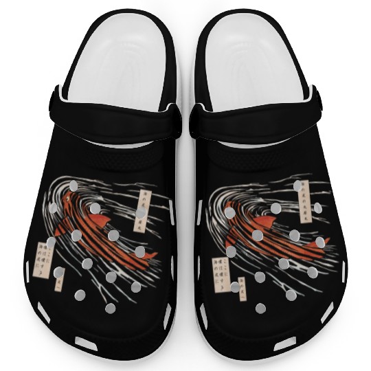 Koi fish on the seabed Clogs