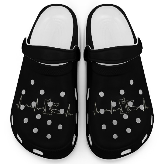 Skateboard Crash. Heart. Love. EKG. Pulse. Beat. Clogs