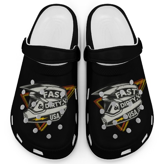 Fast & Dirty Bike Helmet Motocross Biker Clogs