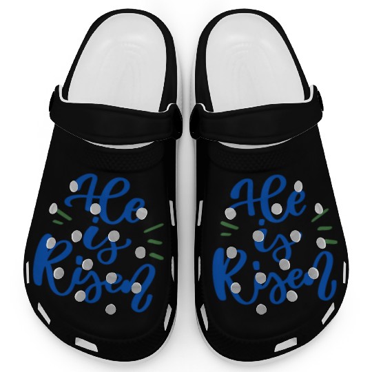 He Is Risen Religious Easter Clogs