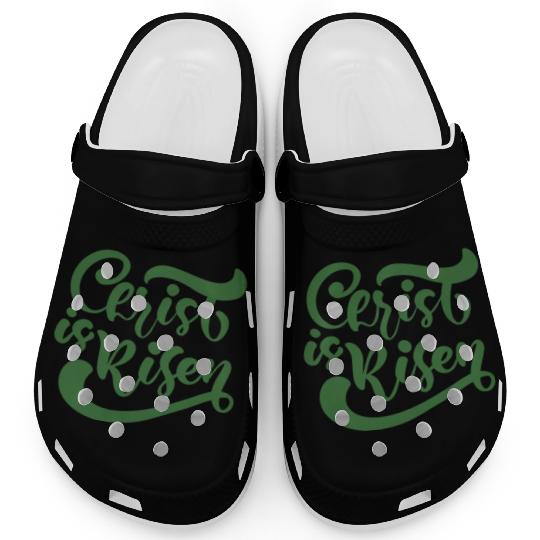 He Is Risen Religious Easter Clogs