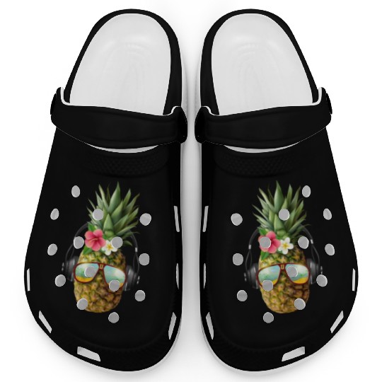 realistic pineapple concept Clogs